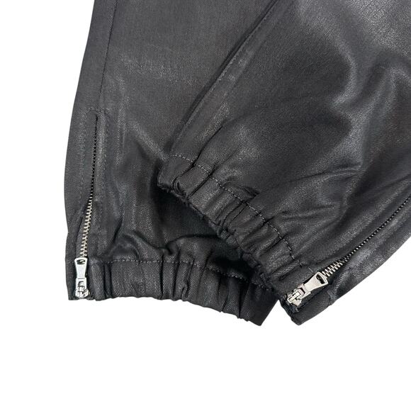 Paige Women's Mayslie Cropped Coated Jogger Pants Size 27 - Picture 7 of 8